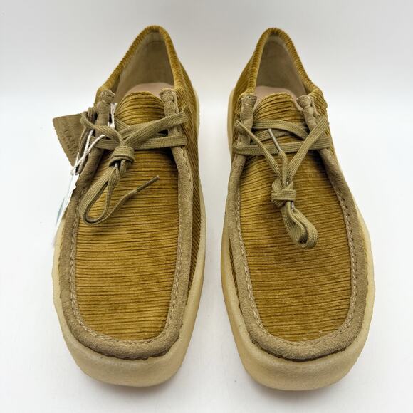 Clarks Mens Wallabee Cup Moccasin Loafers US 13 M Tan Corduroy Nubuck NIB - Picture 7 of 13